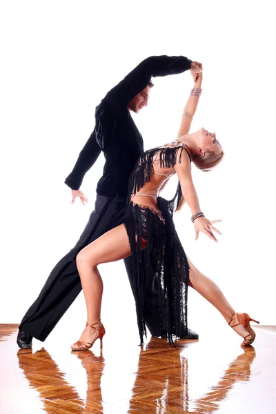 Dancers in ballroom — Stock Photo, Image