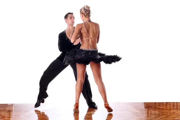 Tanečníci v tanečním sále — Stock fotografie