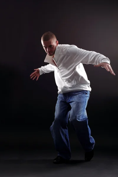 Jó ember modern táncos — Stock Fotó