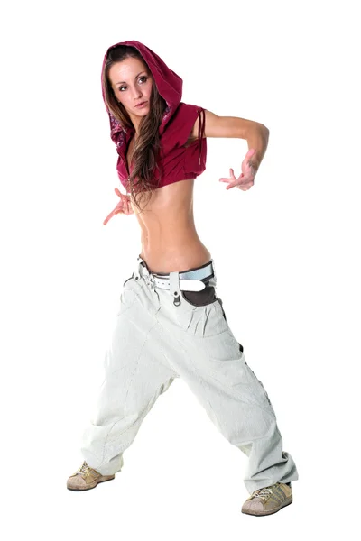 Mulher dançarina de hip hop — Fotografia de Stock