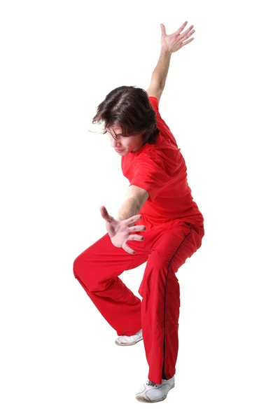 Человек-современный танцор — стоковое фото