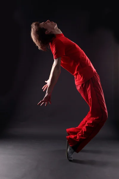 Tanečnice moderního člověka proti — Stock fotografie