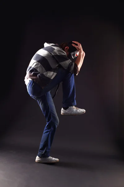 Fajny człowiek tancerz — Zdjęcie stockowe
