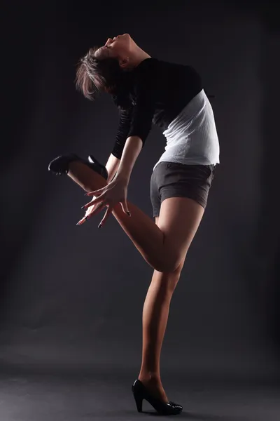 RnB vrouw danser tegen — Stockfoto