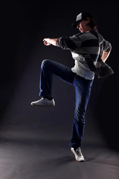 Fajny człowiek tancerz — Zdjęcie stockowe