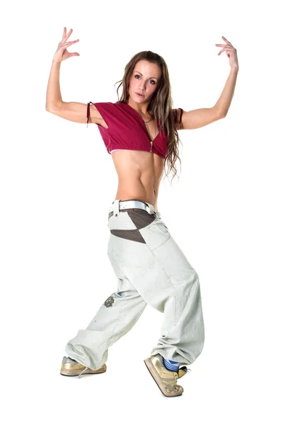 Mujer joven bailarina moderna — Foto de Stock