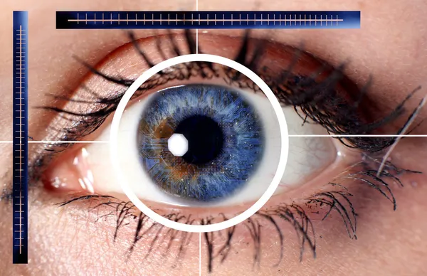 Scan cyber eye for security — Stock Photo, Image