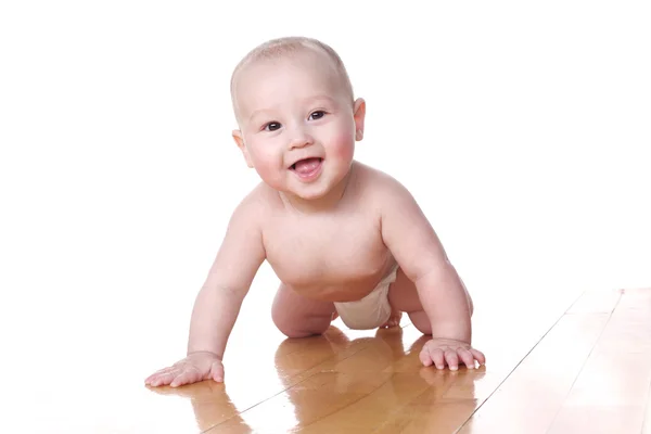 Bella sorridente bambino di 6 mesi — Foto Stock