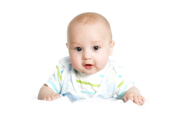 Grappige mooie baby 4 maand oud — Stockfoto