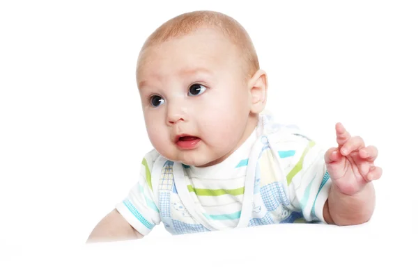 재미 있는 아름 다운 아기 4 개월 된 — 스톡 사진