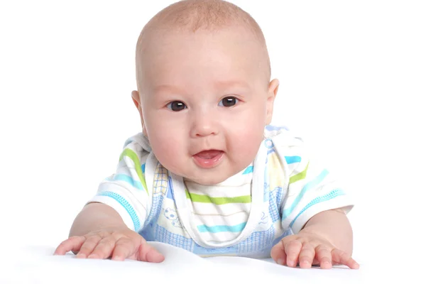 Beau bébé souriant de 4 mois — Photo