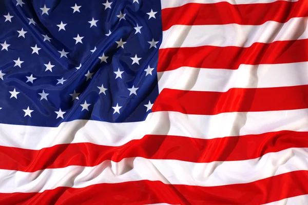 Çırparak dalga ile ABD bayrağı — Stok fotoğraf