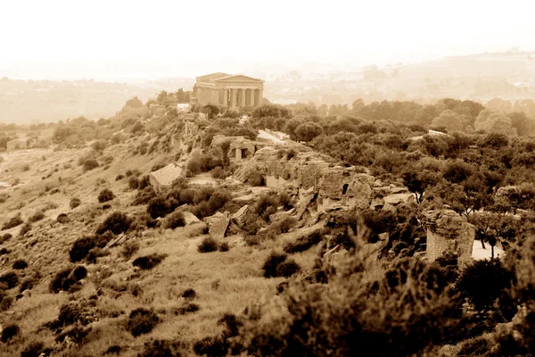 Antigua Italia, templo griego en Agrigento —  Fotos de Stock