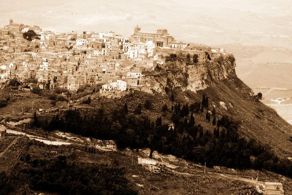 Classic old Italy, Sicily , Enna city — Stock Photo, Image