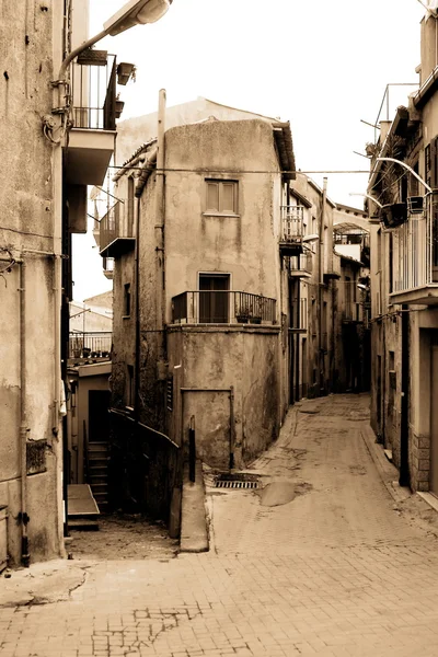 Staré Itálie, Sicílie, enna město — Stock fotografie