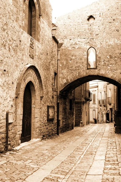 Antigua Italia, Sicilia, ciudad de Eriche — Foto de Stock