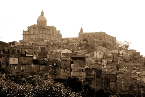 Old Italy ,Sicily, Piazza Armerina city — Stock Photo, Image