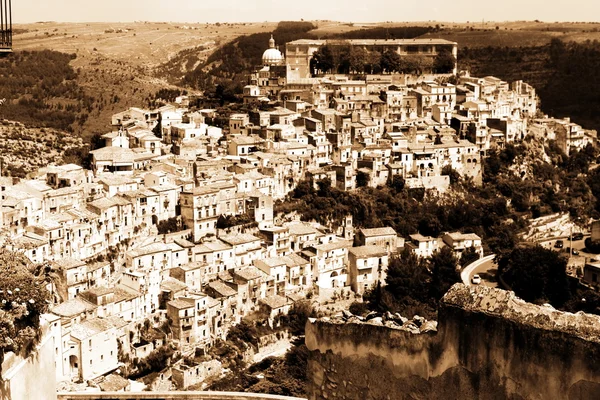 Oude Italië, Sicilië, ragusa stad — Stockfoto