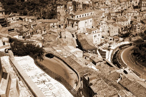 Eski İtalya, Ragusa şehri, Sicilya — Stok fotoğraf
