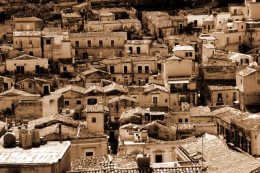 Old Italy; Sicily, Modica city clipart