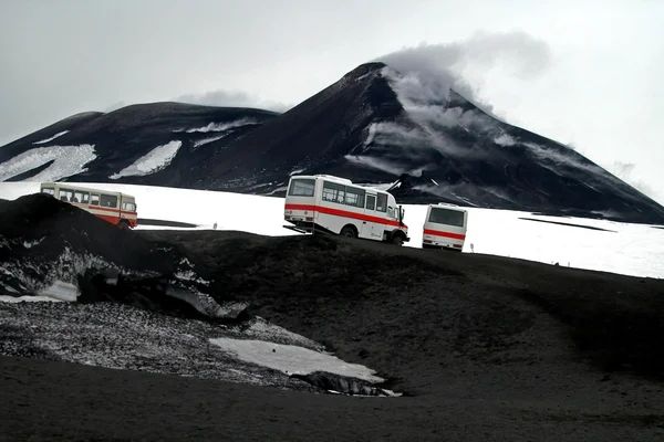 Eruption Mount Etna in Sicily — Stock Photo, Image
