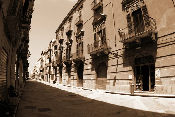 Old Italy,Sicily, Trapani city — Stock Photo, Image