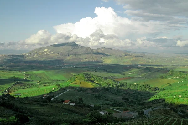 Mogą się Państwo wybrać krajobraz Włochy, Sycylia — Zdjęcie stockowe