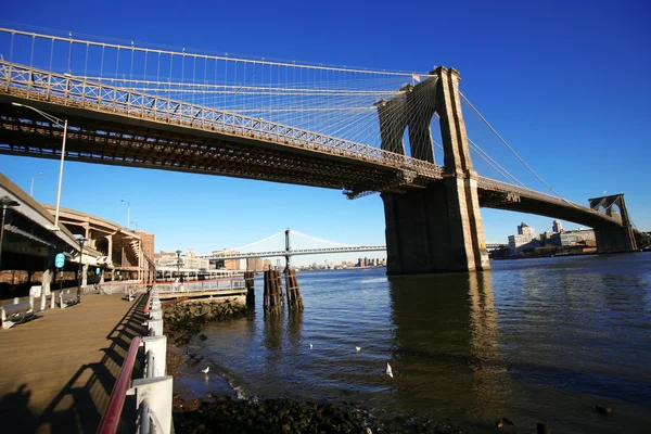 Klasik ny brooklyn Köprüsü — Stok fotoğraf
