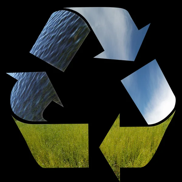 Recykling żeton — Zdjęcie stockowe