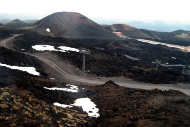 sicilia için yanardağı Etna kraterler