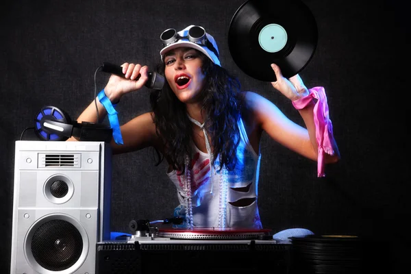 Cool DJ en acción — Foto de Stock