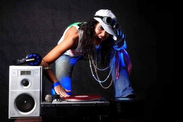 Cool DJ en acción — Foto de Stock