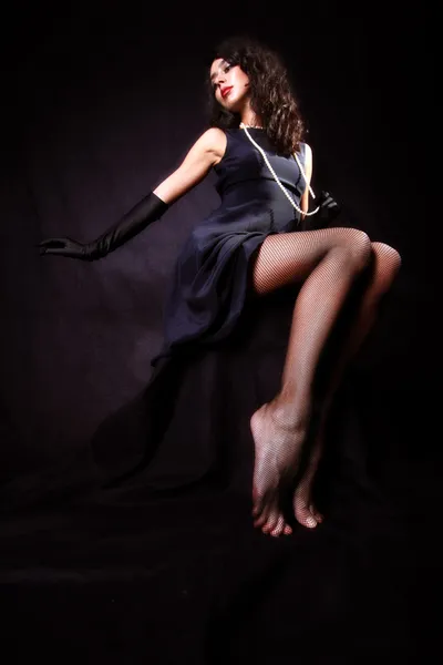 다리가 긴 소녀 — 스톡 사진