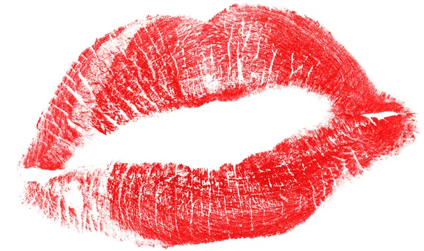 Hermosos labios rojos de mujer — Foto de Stock