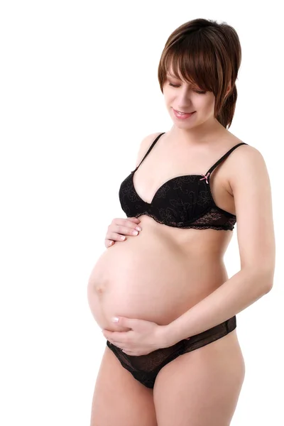 Mãe expectante 40 semanas — Fotografia de Stock