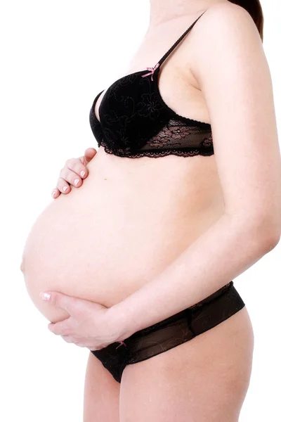 妊娠 40 週の母 — ストック写真