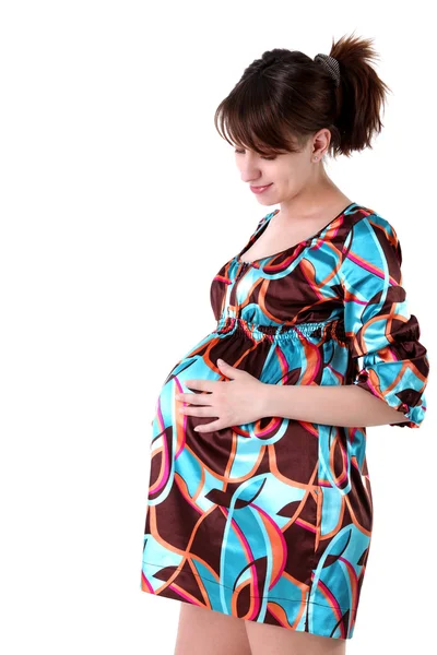 Hamile anne 40 hafta — Stok fotoğraf