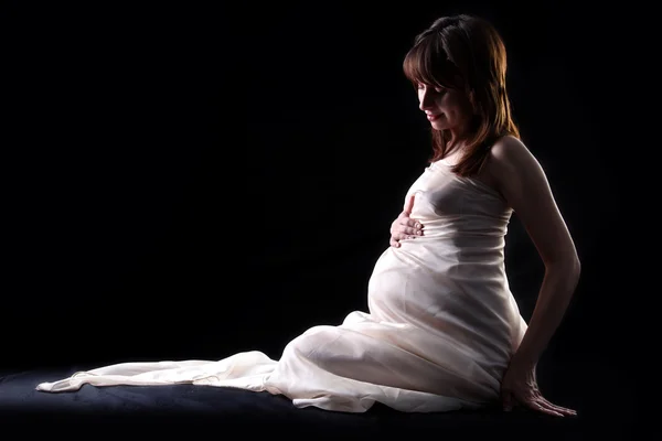 Madre embarazada 40 semanas —  Fotos de Stock