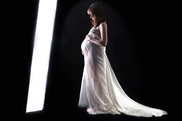 Femme enceinte 40 semaines — Photo