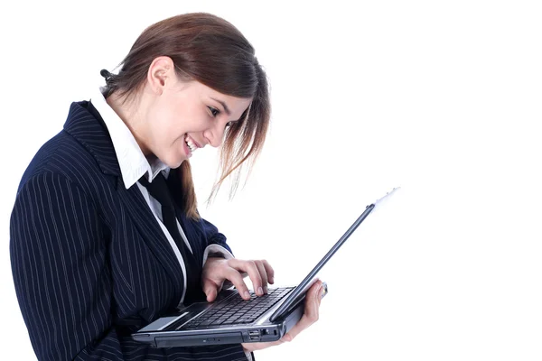 Businesswoman with PC Stock Picture