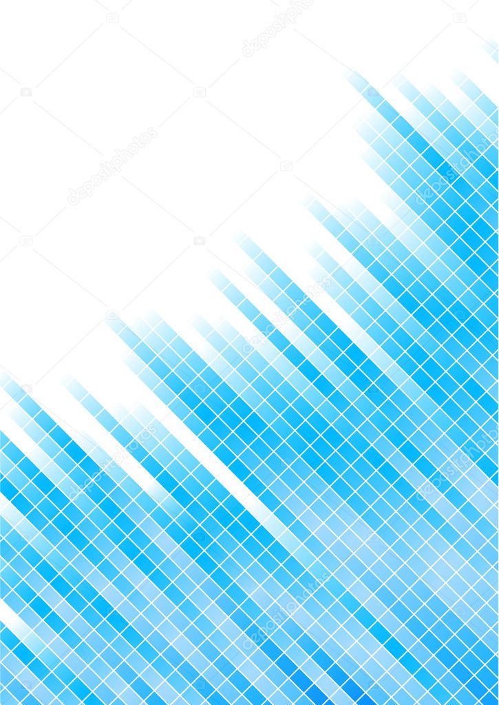 Vector abstract blue background with squ