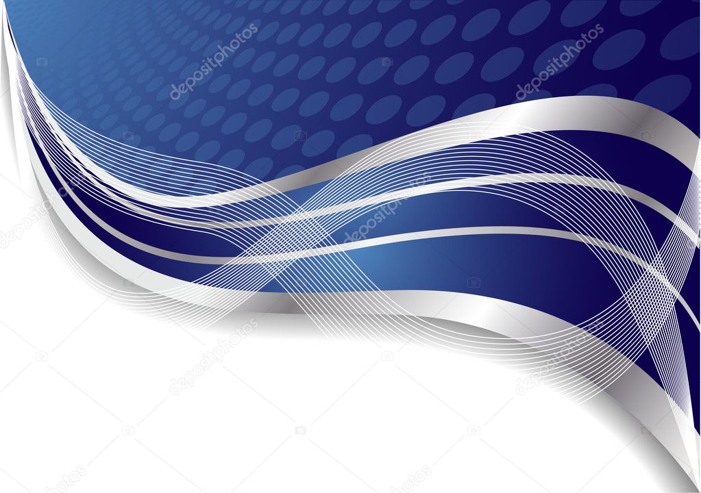 Vector abstract blue background with cir