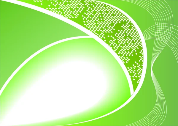 Векторный абстрактный цифровой зеленый фон — стоковый вектор
