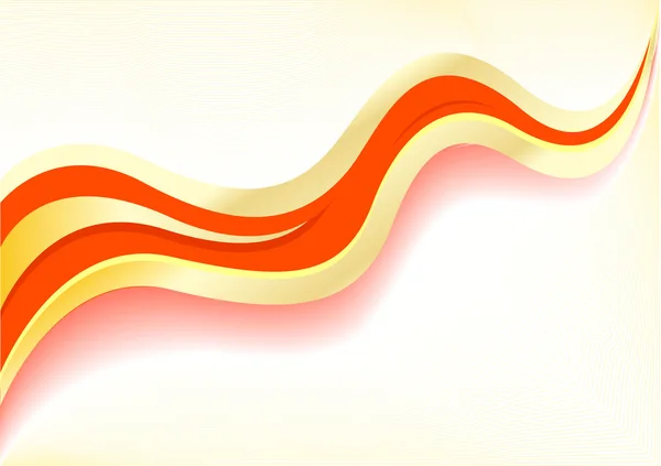 Vector wave red abstract background — Stock Vector