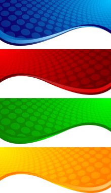 Vector colorful banners clipart