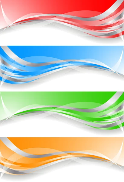 Vektorové barevné transparenty — Stockový vektor