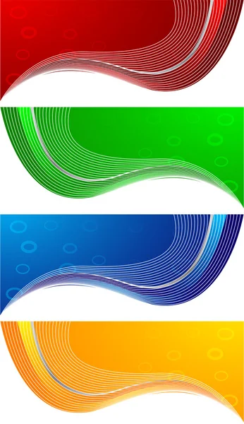 Bannières abstraites vectorielles — Image vectorielle
