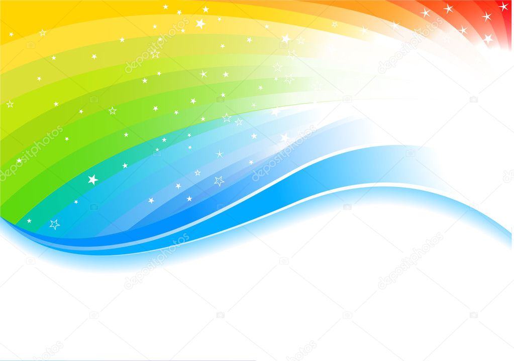 Vector rainbow background