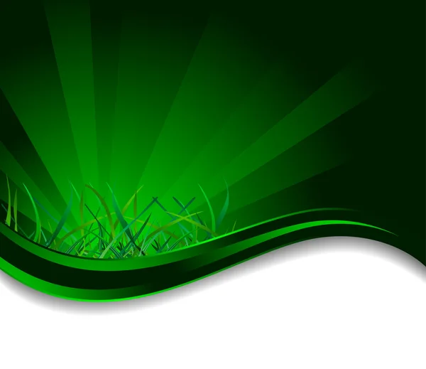 Vector background with grass — Stock Vector