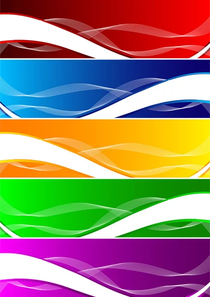 Vector set of colorful background — Stock Vector